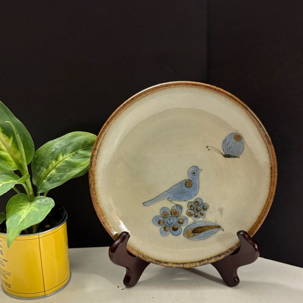 Vintage Ken Edwards Tonala Mexican 6.5” Pottery Dish Palomar